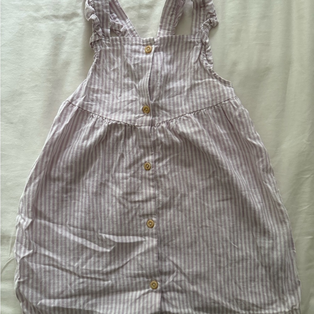 H&M Lavender Striped Sleeveless Dress